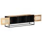 vidaXL TV-Schrank 120x30x40 cm Raues Mangoholz und Wiener Geflecht vidaXL TV-Schrank 120x30x40 cm Raues Mangoholz und Wiener Geflecht