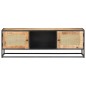vidaXL TV-Schrank 120x30x40 cm Raues Mangoholz und Wiener Geflecht vidaXL TV-Schrank 120x30x40 cm Raues Mangoholz und Wiener Geflecht