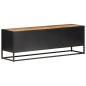 vidaXL TV-Schrank 120x30x40 cm Raues Mangoholz und Wiener Geflecht vidaXL TV-Schrank 120x30x40 cm Raues Mangoholz und Wiener Geflecht