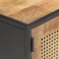 vidaXL TV-Schrank 120x30x40 cm Raues Mangoholz und Wiener Geflecht vidaXL TV-Schrank 120x30x40 cm Raues Mangoholz und Wiener Geflecht