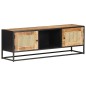 vidaXL TV-Schrank 120x30x40 cm Raues Mangoholz und Wiener Geflecht vidaXL TV-Schrank 120x30x40 cm Raues Mangoholz und Wiener Geflecht