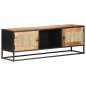 vidaXL TV-Schrank 120x30x40 cm Raues Mangoholz und Wiener Geflecht vidaXL TV-Schrank 120x30x40 cm Raues Mangoholz und Wiener Geflecht