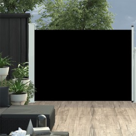 vidaXL Ausziehbare Seitenmarkise 120×500 cm Schwarz