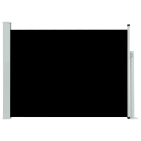 vidaXL Ausziehbare Seitenmarkise 120×500 cm Schwarz