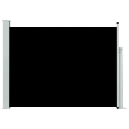 vidaXL Ausziehbare Seitenmarkise 120×500 cm Schwarz