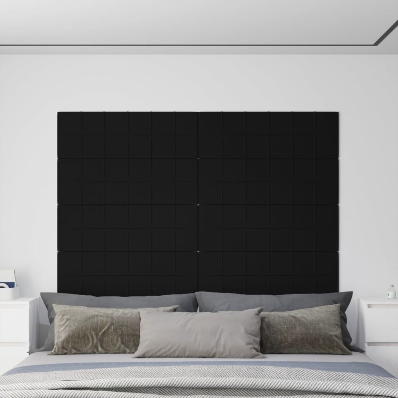 vidaXL Wandpaneele 12 Stk. Schwarz 90x30 cm Samt 3,24 m² vidaXL Wandpaneele 12 Stk. Schwarz 90x30 cm Samt 3,24 m²
