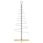 vidaXL Weihnachtsbaum Metall mit Holzständer Schwarz 150 cm vidaXL Weihnachtsbaum Metall mit Holzständer Schwarz 150 cm