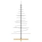 vidaXL Weihnachtsbaum Metall mit Holzständer Schwarz 150 cm vidaXL Weihnachtsbaum Metall mit Holzständer Schwarz 150 cm