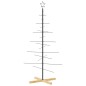 vidaXL Weihnachtsbaum Metall mit Holzständer Schwarz 150 cm vidaXL Weihnachtsbaum Metall mit Holzständer Schwarz 150 cm