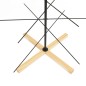 vidaXL Weihnachtsbaum Metall mit Holzständer Schwarz 150 cm vidaXL Weihnachtsbaum Metall mit Holzständer Schwarz 150 cm