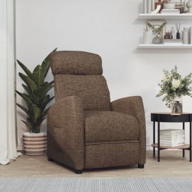 vidaXL Relaxsessel Braun Stoff