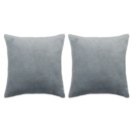 vidaXL Kissen 2 Stk. Stoff 60x60 cm Grau