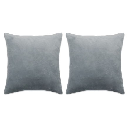 vidaXL Kissen 2 Stk. Stoff 60x60 cm Grau