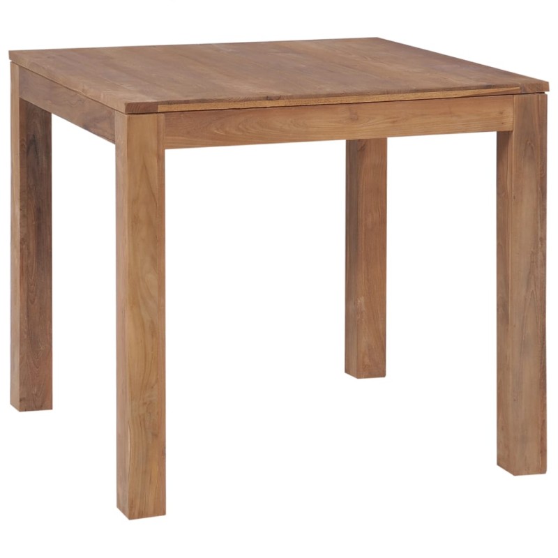 vidaXL Esstisch Massivholz Teak mit Natürlichem Finish 82x80x76 cm vidaXL Esstisch Massivholz Teak mit Natürlichem Finish 82x80x76 cm
