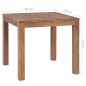 vidaXL Esstisch Massivholz Teak mit Natürlichem Finish 82x80x76 cm vidaXL Esstisch Massivholz Teak mit Natürlichem Finish 82x80x76 cm