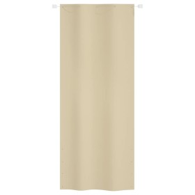 vidaXL Balkon-Sichtschutz Beige 100x240 cm Oxford-Gewebe