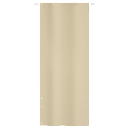 vidaXL Balkon-Sichtschutz Beige 100x240 cm Oxford-Gewebe