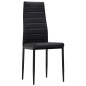 vidaXL Esszimmerstühle 4 Stk. Schwarz Kunstleder vidaXL Esszimmerstühle 4 Stk. Schwarz Kunstleder