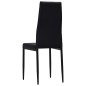 vidaXL Esszimmerstühle 4 Stk. Schwarz Kunstleder vidaXL Esszimmerstühle 4 Stk. Schwarz Kunstleder