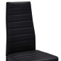 vidaXL Esszimmerstühle 4 Stk. Schwarz Kunstleder vidaXL Esszimmerstühle 4 Stk. Schwarz Kunstleder