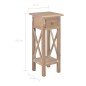 vidaXL Beistelltisch Braun 27 x 27 x 65,5 cm Holz vidaXL Beistelltisch Braun 27 x 27 x 65,5 cm Holz