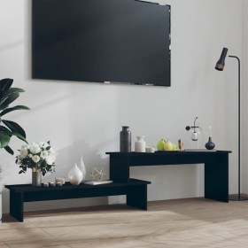 vidaXL TV-Schrank Schwarz 180x30x43 cm Holzwerkstoff