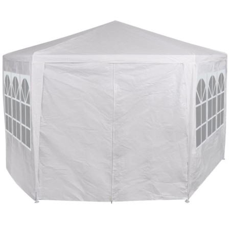 vidaXL Festzelt mit 6 Seitenwänden Weiß 2x2 m 