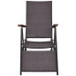 vidaXL Liegestuhl Poly Rattan Braun vidaXL Liegestuhl Poly Rattan Braun