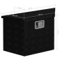 vidaXL Aluminiumkiste 70×24×42 cm Trapezförmig Schwarz vidaXL Aluminiumkiste 70×24×42 cm Trapezförmig Schwarz