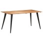 vidaXL Esstisch mit Baumkanten 160x80x75 cm Massivholz Akazie vidaXL Esstisch mit Baumkanten 160x80x75 cm Massivholz Akazie