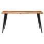 vidaXL Esstisch mit Baumkanten 160x80x75 cm Massivholz Akazie vidaXL Esstisch mit Baumkanten 160x80x75 cm Massivholz Akazie