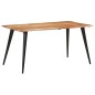 vidaXL Esstisch mit Baumkanten 160x80x75 cm Massivholz Akazie vidaXL Esstisch mit Baumkanten 160x80x75 cm Massivholz Akazie