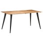 vidaXL Esstisch mit Baumkanten 160x80x75 cm Massivholz Akazie vidaXL Esstisch mit Baumkanten 160x80x75 cm Massivholz Akazie
