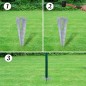 vidaXL Maschendrahtzaun mit Pfosten und Bodenhülsen Stahl 1,5x25 m vidaXL Maschendrahtzaun mit Pfosten und Bodenhülsen Stahl 1,5x25 m