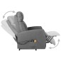 vidaXL Massagesessel mit Aufstehhilfe Hellgrau Stoff vidaXL Massagesessel mit Aufstehhilfe Hellgrau Stoff