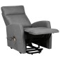 vidaXL Massagesessel mit Aufstehhilfe Hellgrau Stoff vidaXL Massagesessel mit Aufstehhilfe Hellgrau Stoff