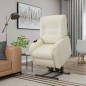 vidaXL Massagesessel Elektrisch mit Aufstehhilfe Creme Kunstleder vidaXL Massagesessel Elektrisch mit Aufstehhilfe Creme Kunstleder