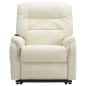 vidaXL Massagesessel Elektrisch mit Aufstehhilfe Creme Kunstleder vidaXL Massagesessel Elektrisch mit Aufstehhilfe Creme Kunstleder