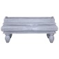 vidaXL Couchtisch Grau 90 x 50 x 40 cm Massivholz Mahagoni vidaXL Couchtisch Grau 90 x 50 x 40 cm Massivholz Mahagoni