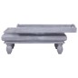 vidaXL Couchtisch Grau 90 x 50 x 40 cm Massivholz Mahagoni vidaXL Couchtisch Grau 90 x 50 x 40 cm Massivholz Mahagoni