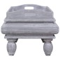 vidaXL Couchtisch Grau 90 x 50 x 40 cm Massivholz Mahagoni vidaXL Couchtisch Grau 90 x 50 x 40 cm Massivholz Mahagoni