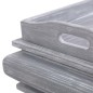 vidaXL Couchtisch Grau 90 x 50 x 40 cm Massivholz Mahagoni vidaXL Couchtisch Grau 90 x 50 x 40 cm Massivholz Mahagoni