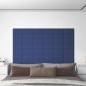 vidaXL Wandpaneele 12 Stk. Blau 30x15 cm Stoff 0,54 m² vidaXL Wandpaneele 12 Stk. Blau 30x15 cm Stoff 0,54 m²