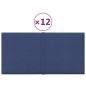 vidaXL Wandpaneele 12 Stk. Blau 30x15 cm Stoff 0,54 m² vidaXL Wandpaneele 12 Stk. Blau 30x15 cm Stoff 0,54 m²
