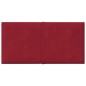 vidaXL Wandpaneele 12 Stk. Weinrot 30x15 cm Samt 0,54 m² vidaXL Wandpaneele 12 Stk. Weinrot 30x15 cm Samt 0,54 m²