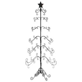 vidaXL Metall-Weihnachtsbaum für Dekorationen Schwarz 180 cm