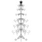 vidaXL Metall-Weihnachtsbaum für Dekorationen Schwarz 180 cm vidaXL Metall-Weihnachtsbaum für Dekorationen Schwarz 180 cm