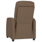 vidaXL Massagesessel Braun Stoff vidaXL Massagesessel Braun Stoff