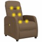 vidaXL Massagesessel Braun Stoff vidaXL Massagesessel Braun Stoff