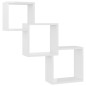 vidaXL Cube Wandregale Hochglanz-Weiß 68x15x68 cm Holzwerkstoff vidaXL Cube Wandregale Hochglanz-Weiß 68x15x68 cm Holzwerkstoff